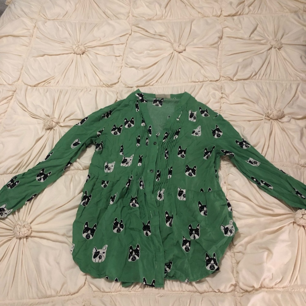 Anthropologie Boxer Burton Top